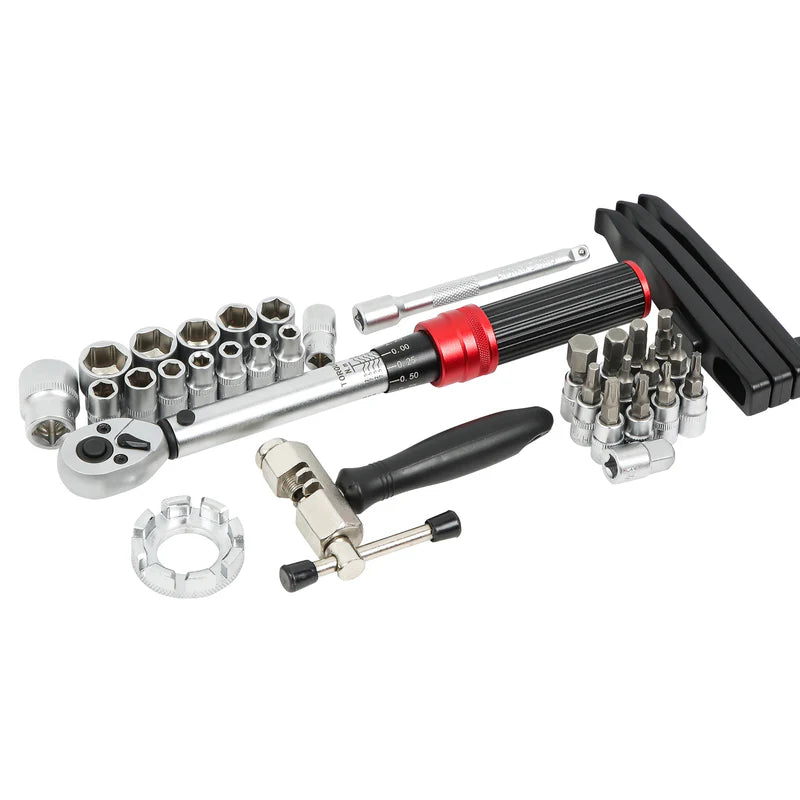 CT7151 - 34pc Torque Wrench Set Ideal for For Motorcycle and Bike Repair