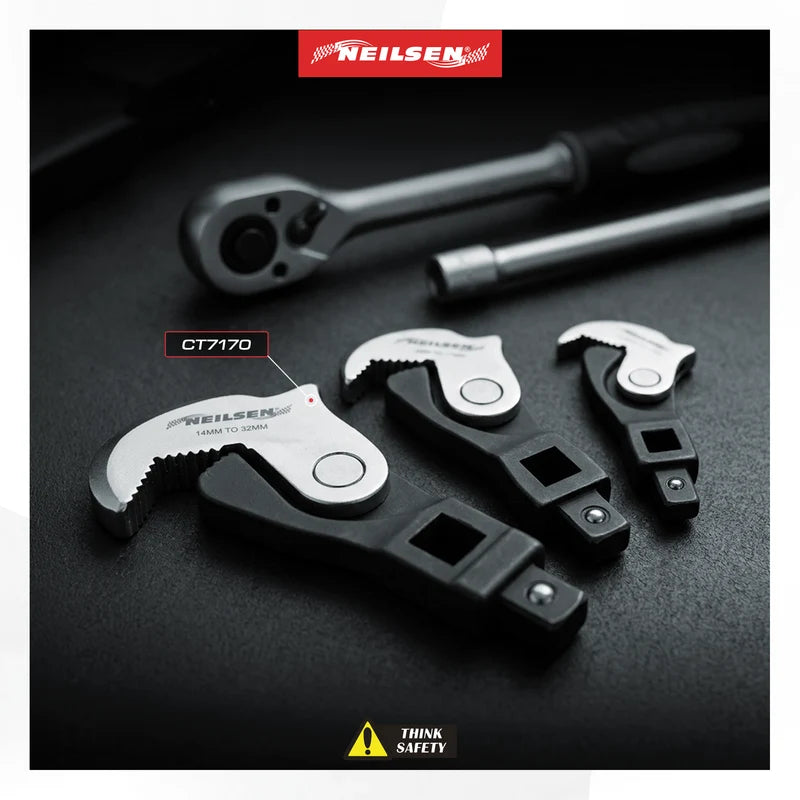 CT7170 - 3pcs Quick Adjustable Wrench Head Set