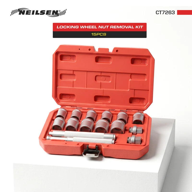 CT7263 - 15pcs Locking Wheel Nut Removal Kit