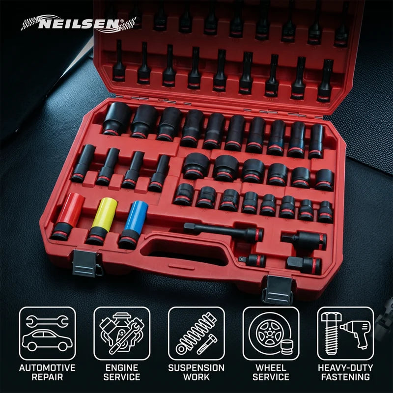 CT7266 - Impact Bit Socket Set 1/2"Dr 67pcs