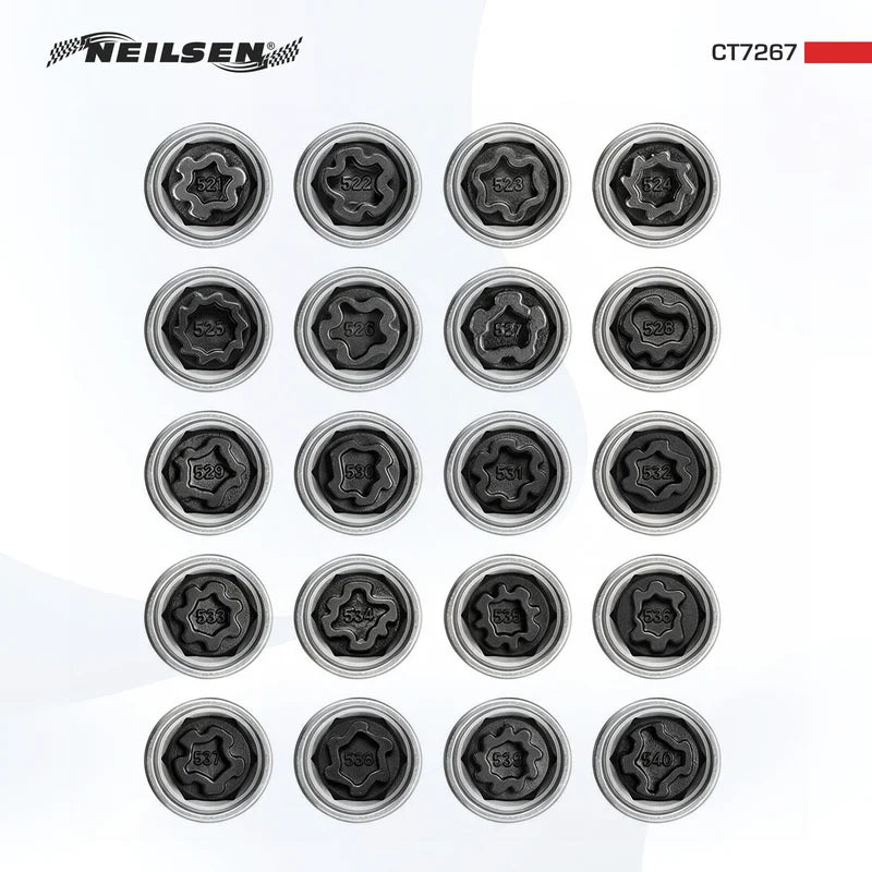 CT7267 - 66pc Master VAG Locking Wheel Nut Key Set
