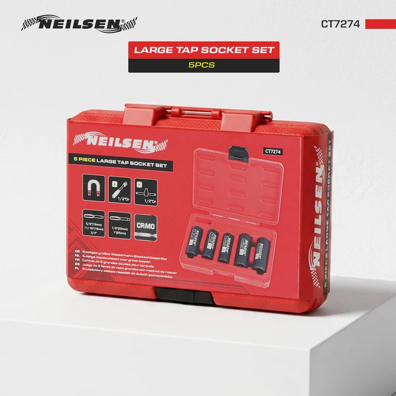 CT7274 - 5pcs Large Tap Socket Set
