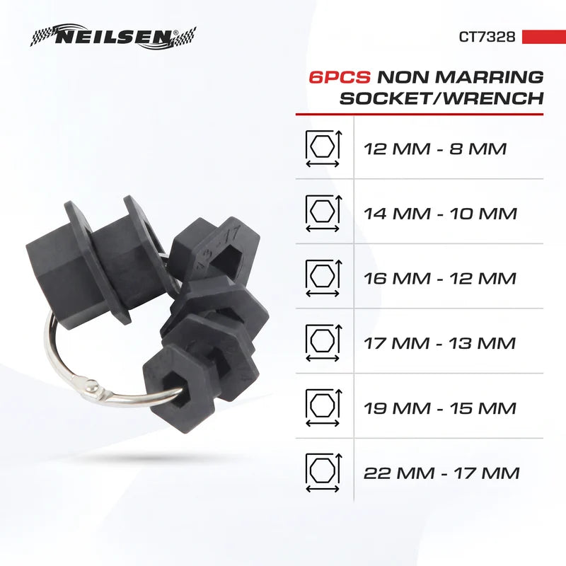 CT7328 - 6pcs Non Marring Socket/Wrench Insert Set