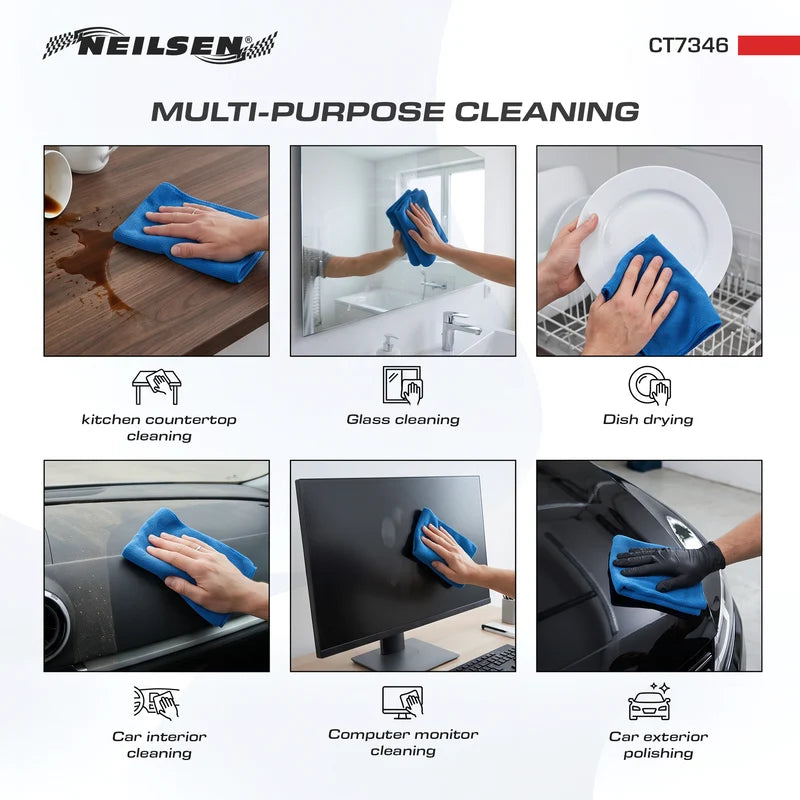 CT7346 - Microfibre Cleaning Cloth 100pcs/Roll