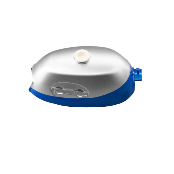 BS2471 - Z50A OVAL BADGE TANK IN SILVER AND BLUE