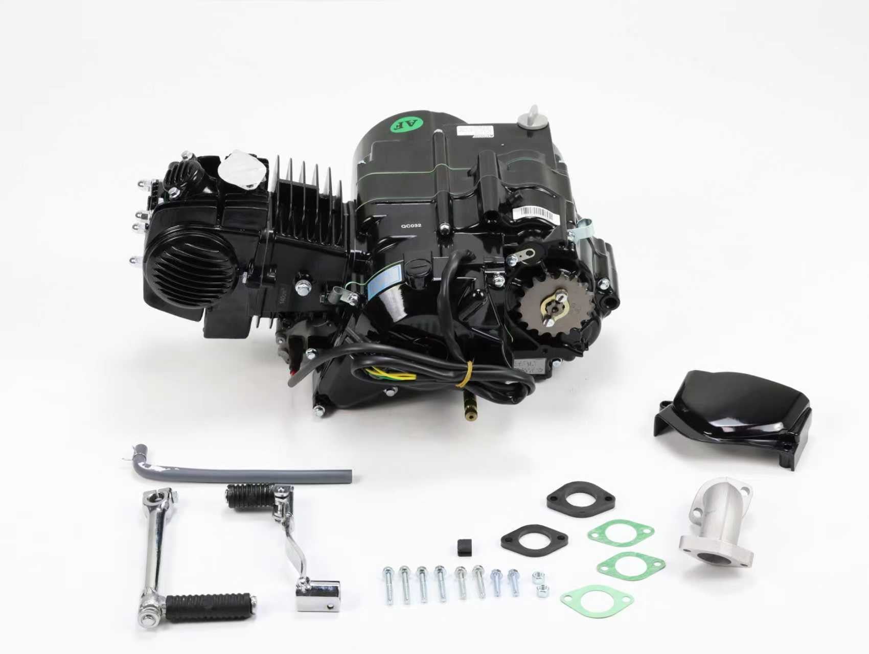 BS1596 - YX 140cc Semi Auto 4 Speed Electric Start And Kick Start In Black