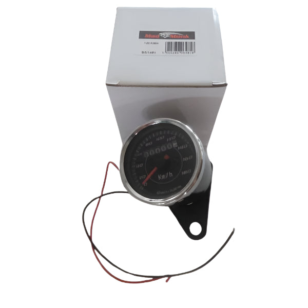 BS1482 - 120mph Speedo Black With Black Face