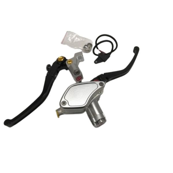 BS1576 - CNC Lever Set in Silver with Clear Reservoir