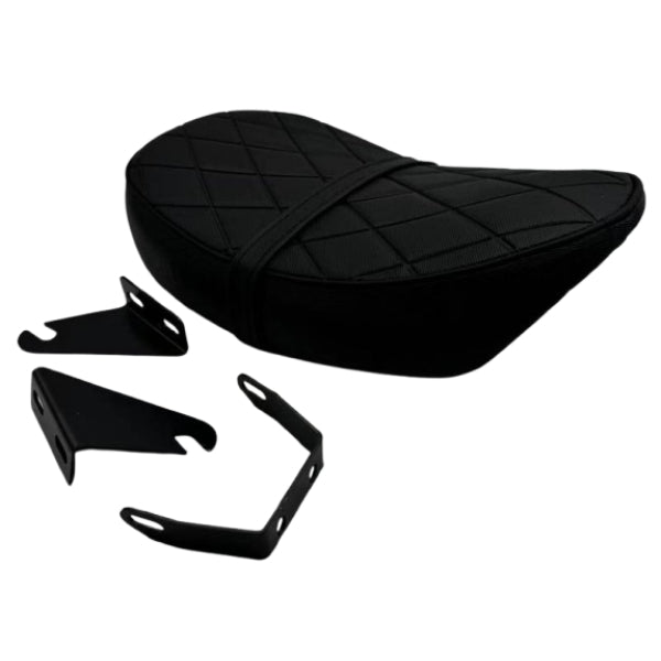 BS2350-MUNK LOW CHECK SEAT WITH BLACK PIPING