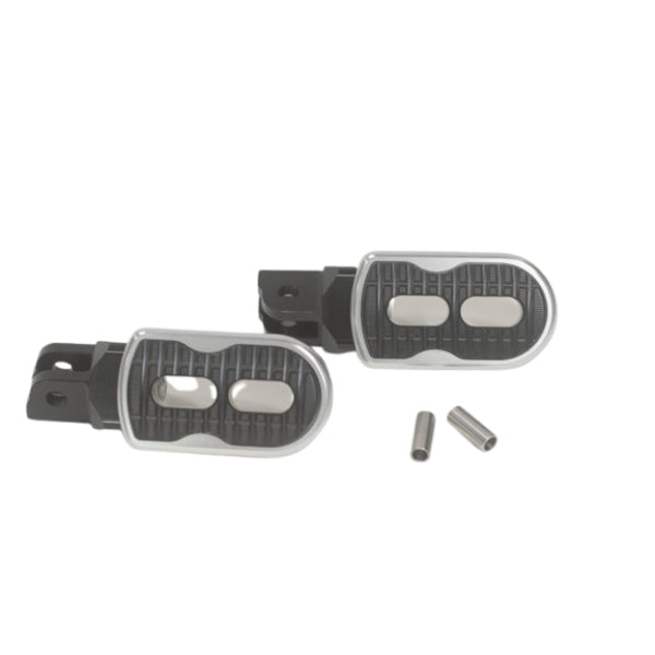 BS2401 - CNC FOOT PEGS FOR MONKEY 125 FROM 2018 TO NOW IN SILVER