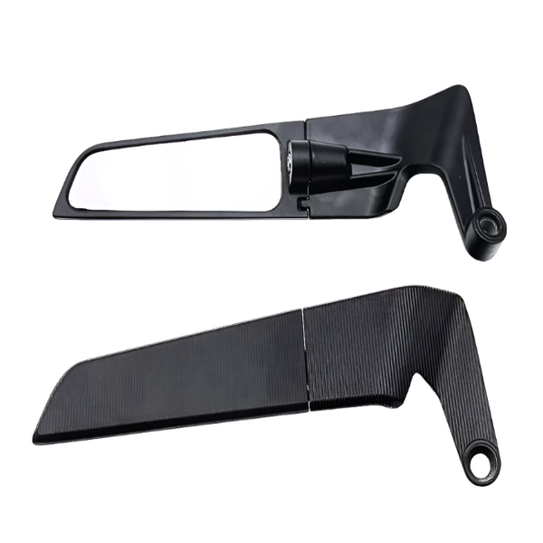 BS2553 - NEW DESIGN WING MIRRORS WITH E MARK IN BLACK