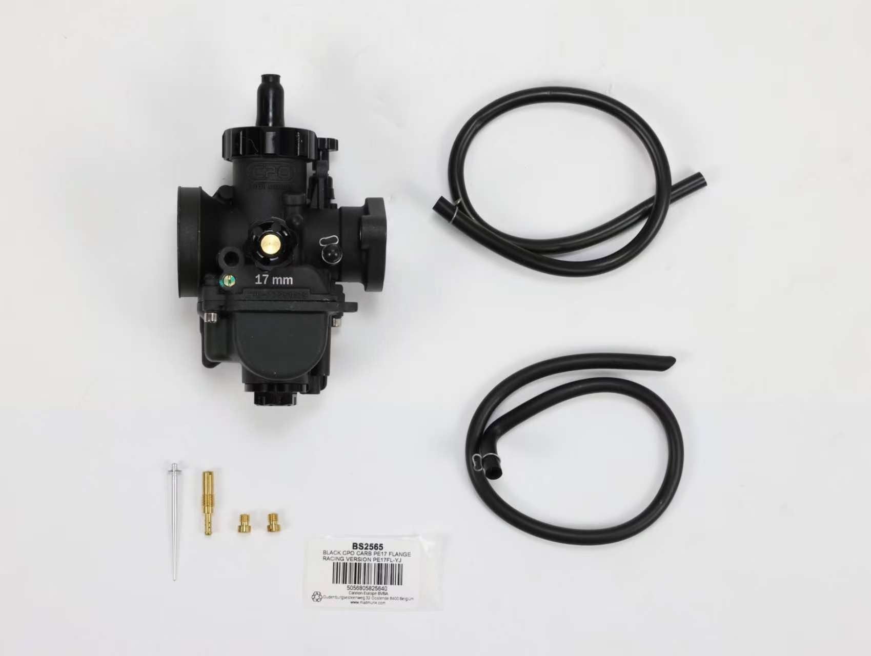 BS2565 - CPO BLACK CARB PE17 FLANGE RACING VERSION  PE17FL-YJ