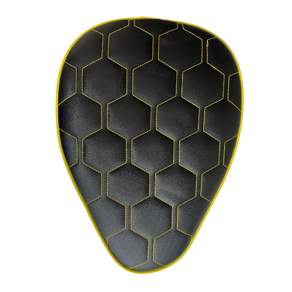 BS3772 - Single Cub Seat Black Check With Yellow Piping.