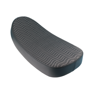 BS4154 - HONDA DAX ST 125 AFTER MARKET CUSTOM SEAT EMBROIDERED WAVES IN BLACK