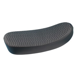 BS4154 - HONDA DAX ST 125 AFTER MARKET CUSTOM SEAT EMBROIDERED WAVES IN BLACK