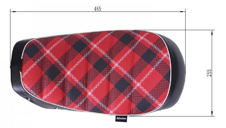 BS3872 - Lower Seat For HONDA MONKEY 125 In Red Check And Manken Motor Bikes