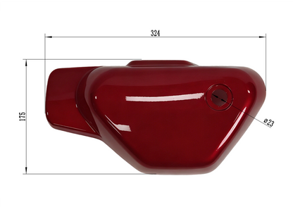 BS3913 - White Side Panel HONDA 125 And MANKEN MONKEY Bike