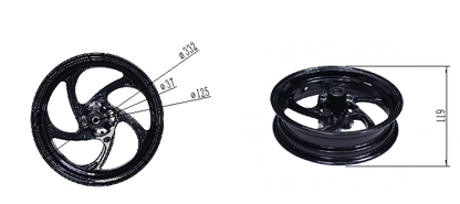 BS3908 - Casting CNC Machined Aluminum Wheel without ABS In Alloy