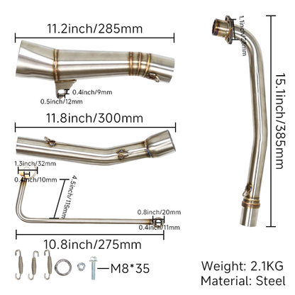 BS0039 - New Model Down Stainless Steel Exhaust For Cub