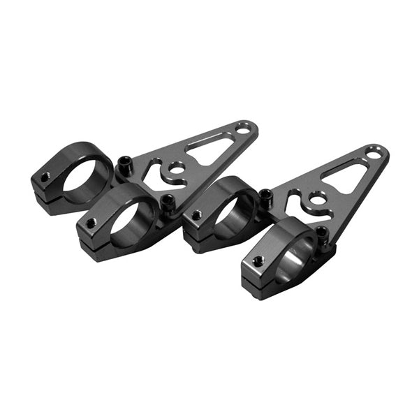 BS0052 - CNC Alloy 31mm Light Brackets In Black