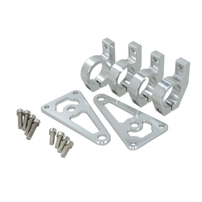 BS3026 - CNC Alloy 31mm Light Brackets In Silver