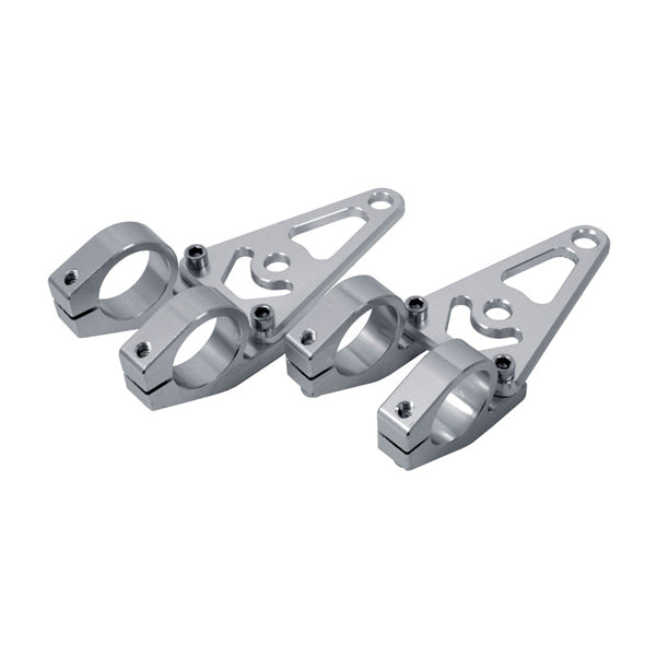 BS3026 - CNC Alloy 31mm Light Brackets In Silver