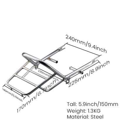 BS0066 - Rear Rack Chrome No Lights DX