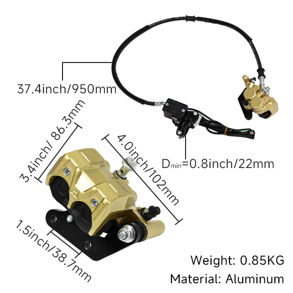 BS0117 - Front Complete Caliper Set