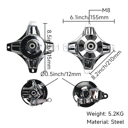 BS0118 - High Chroming DX Drum Hub Set
