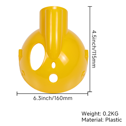 BS0119 - Munk Yellow Head Light Shell One Hole