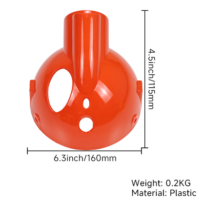 BS0120 - Munk Orange Headlight Shell One Hole
