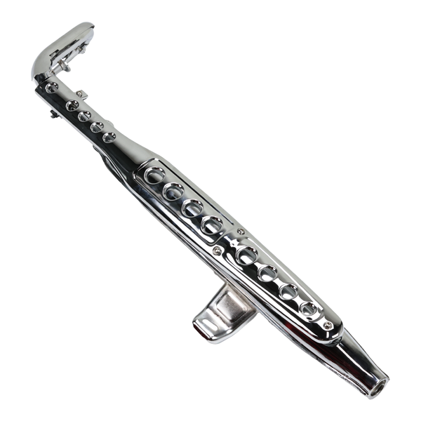 BS0124 -  MADMUNK  Dx 50-70cc Chrome Standard Upswept Exhaust With E Mark