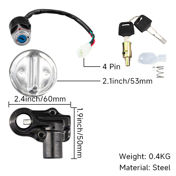 BS0158 - Complete Contact Ignition Switch For Dax