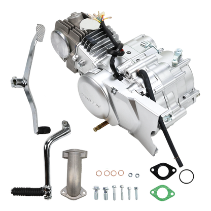 BS0185 - Zongshen 125cc Kick Start Engine In Silver