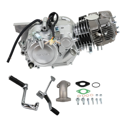 BS0185 - Zongshen 125cc Kick Start Engine In Silver