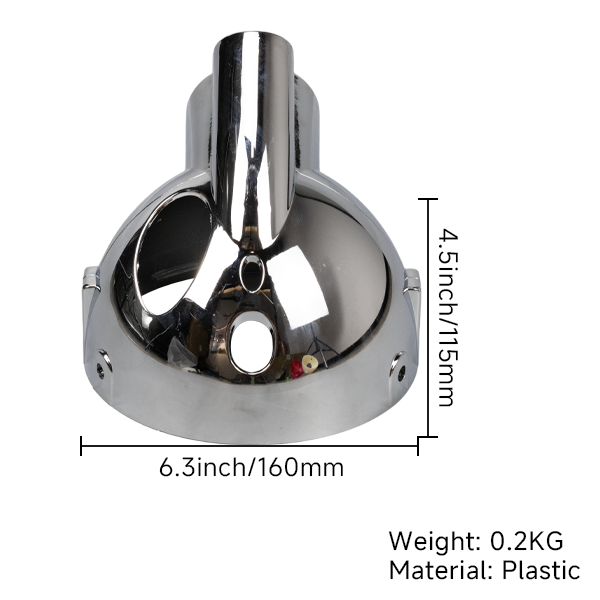 BS0208 - Chrome Plastic Headlamp Shell for Monkey Bike