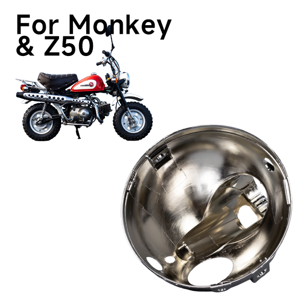 BS0208 - Chrome Plastic Headlamp Shell for Monkey Bike