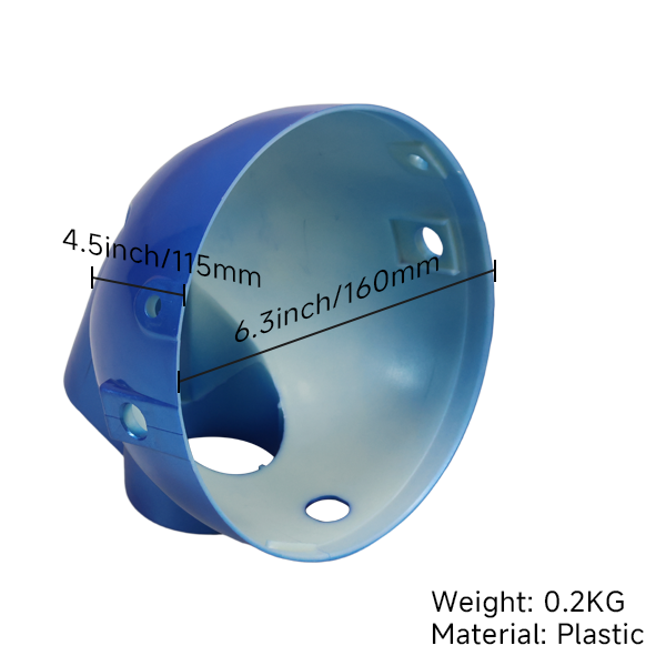 BS0210 - Munk Blue Plastic Headlamp Shell