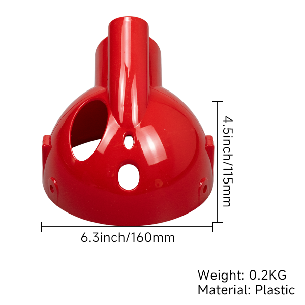 BS0211 - Munk Red Plastic Headlamp Shell