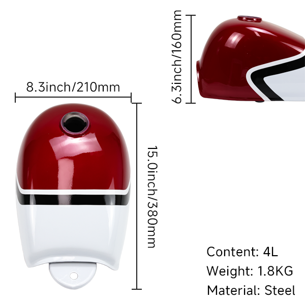 BS0294 - Munk Tank 2 Colours Red & White