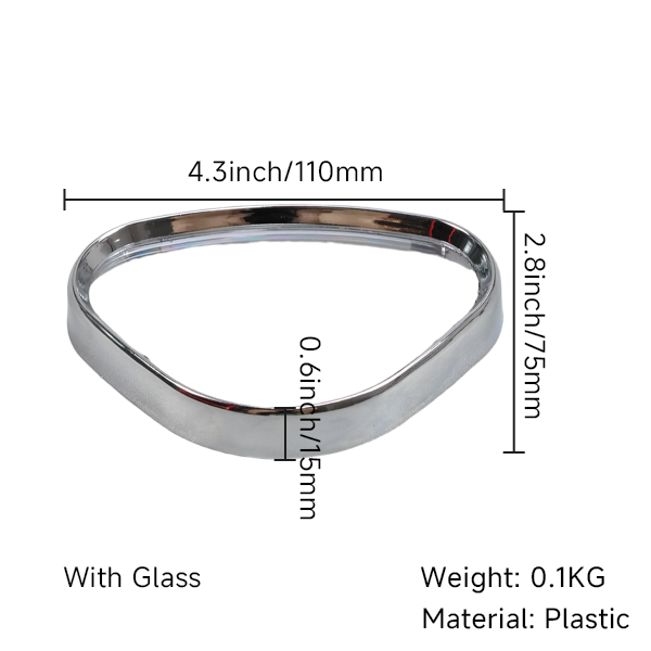 BS0306 - DX Chrome Replacemnt Ring and Glass for Speedo