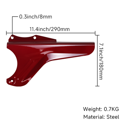 BS0327 - CT70 RED METAL CHAIN GUARD