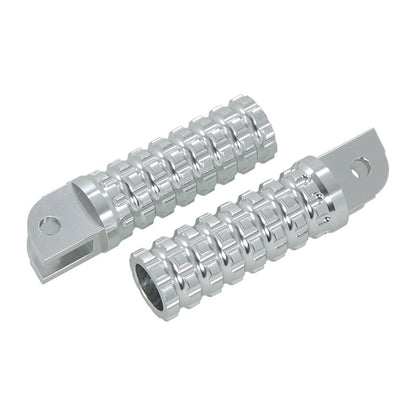 BS3107 - ALLOY FOOT PEGS NEW DESIGN IN ALLOY COLOUR