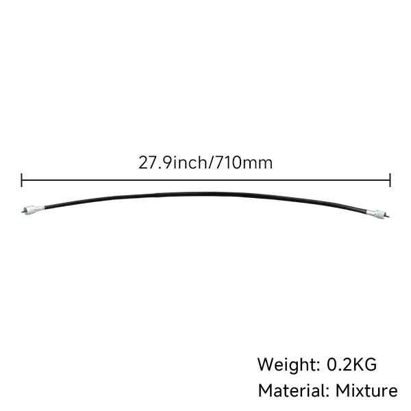 BS0389 - Black Speedo Cable For 45mm Forks