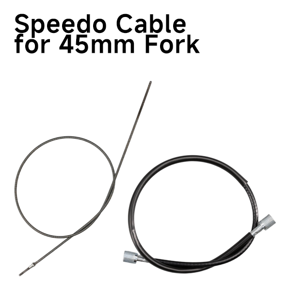 BS0389 - Black Speedo Cable For 45mm Forks
