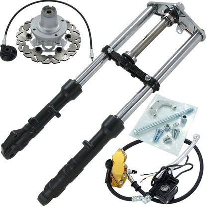 BS0428 DAX 30mm Front Forks With CNC Floating Calliper