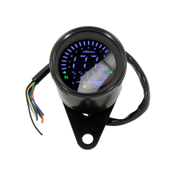 BS3131 - Speedometer With Rev Counter Black Case Multicoloured LED