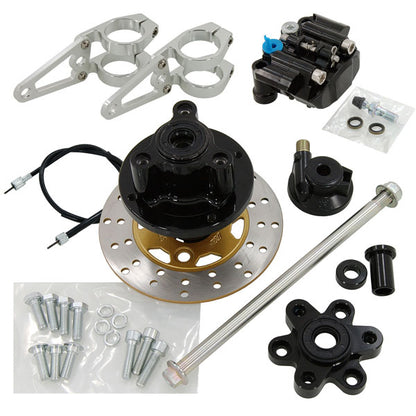 BS0456 MK KP-1 fork kit -black-MUNK  480MM USD WIDE FORK WITH 8 IN WIDE RIM IN BLACK NO TIRE