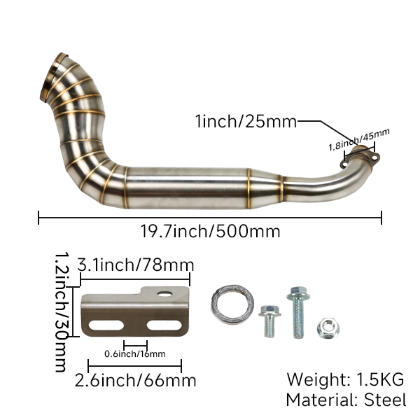 BS0491 Dax - Monkey Straight down swept Exhaust