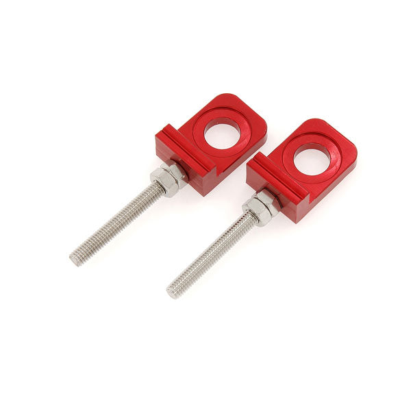 BS3149 - Â Swing Arm Chain Adjusters In Red